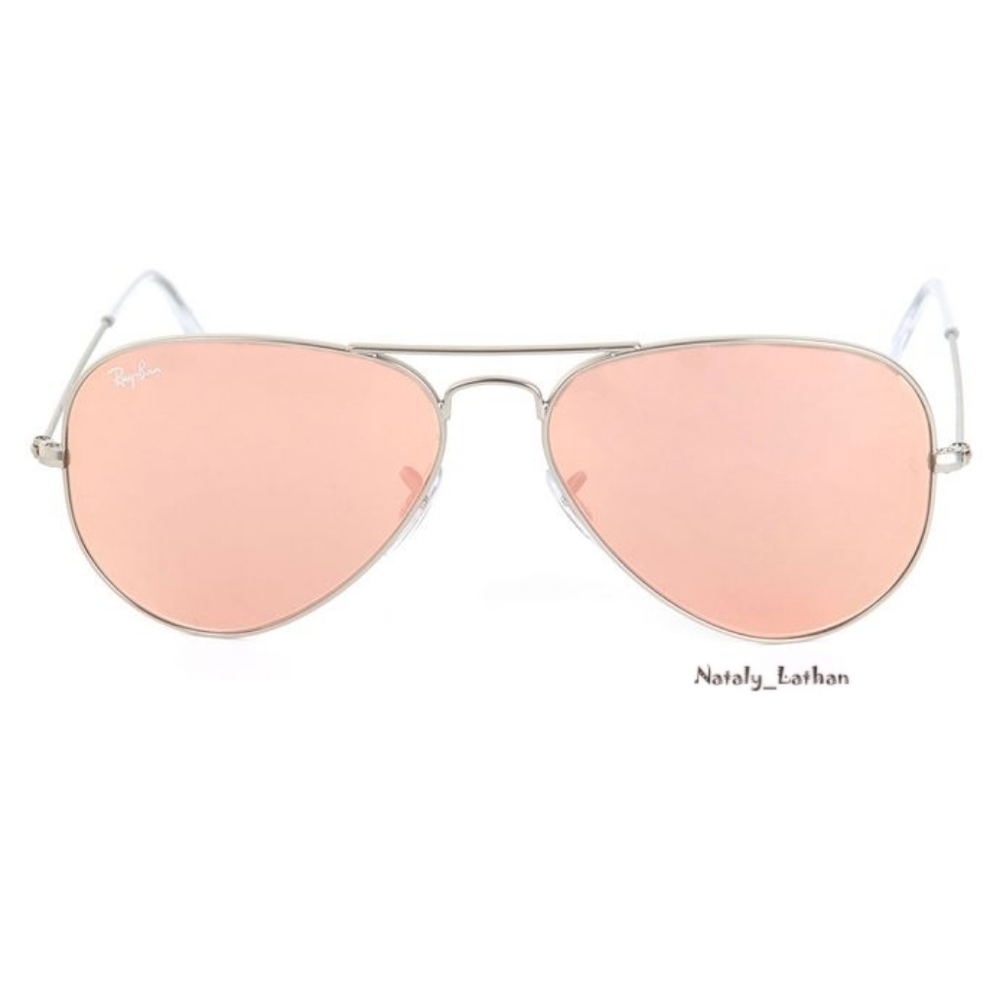 Ray-Ban (Store Display) Aviator Pink Mirror RB3025 - Picture 10 of 10
